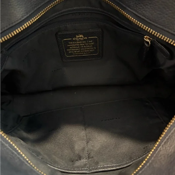 Coach Midnight Blue Leather Tote - Picture 2 of 3